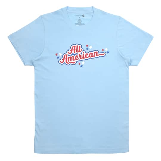 Blue All American Adult Crew Neck T-Shirt by Celebrate It&#x2122;